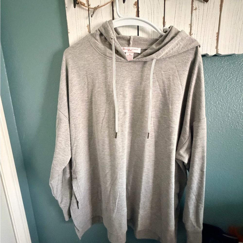 Adrienne Vittadini Sport Gray Hoodie